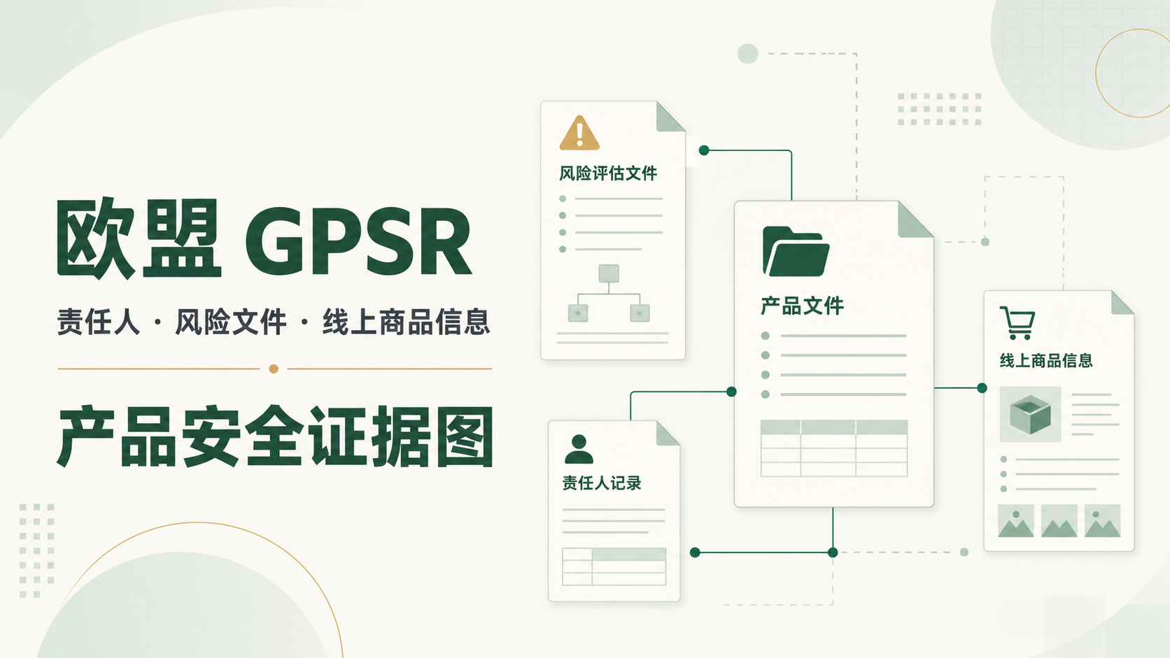 欧盟 GPSR 资料清单：责任人、风险文件与线上商品信息核对