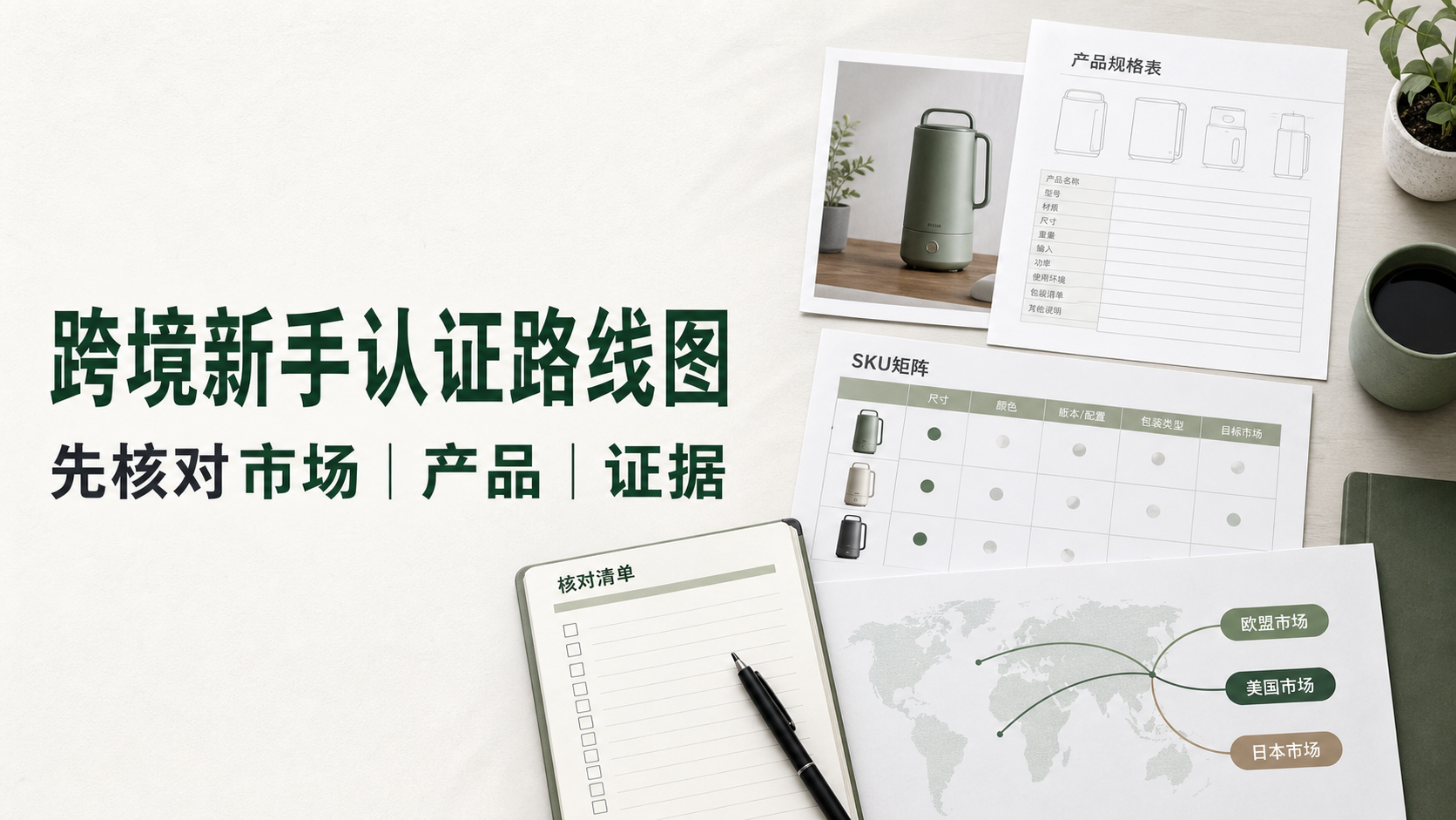跨境新手认证路线图：先按市场、产品和证据拆分要求