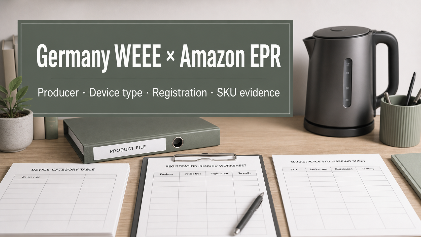 Germany WEEE and Amazon EPR: Match the Producer, Device Type and Evidence