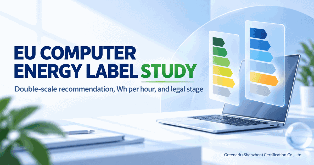 The EU Computer Energy Label Study Is Not Yet a Labelling Obligation