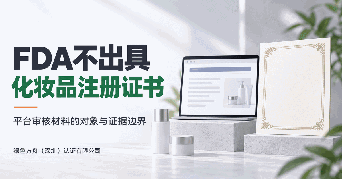 FDA化妆品登记能证明什么？