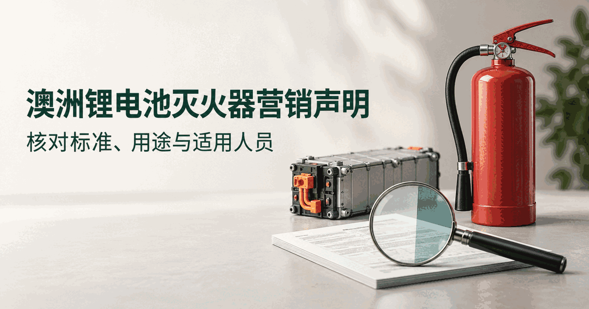 锂电灭火器：标准和适用人群怎么说