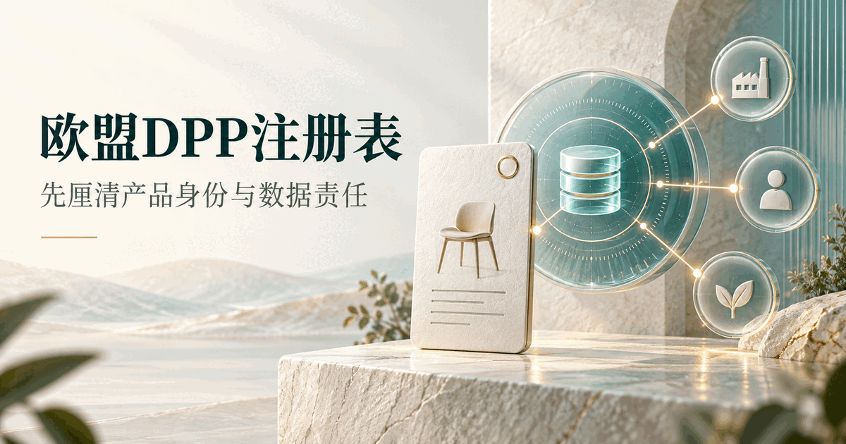 欧盟 Digital Product Passport 注册表：企业应先核对产品组和数据责任