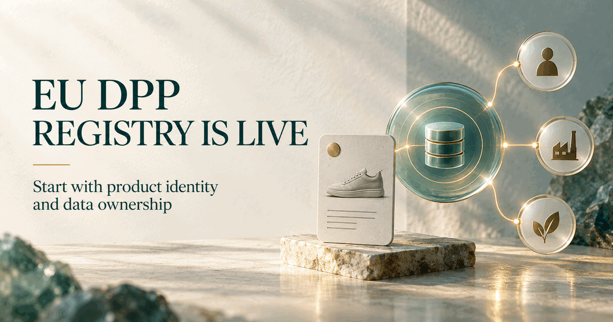 The EU DPP Registry Is Live: Start with Product Identity and Data Ownership