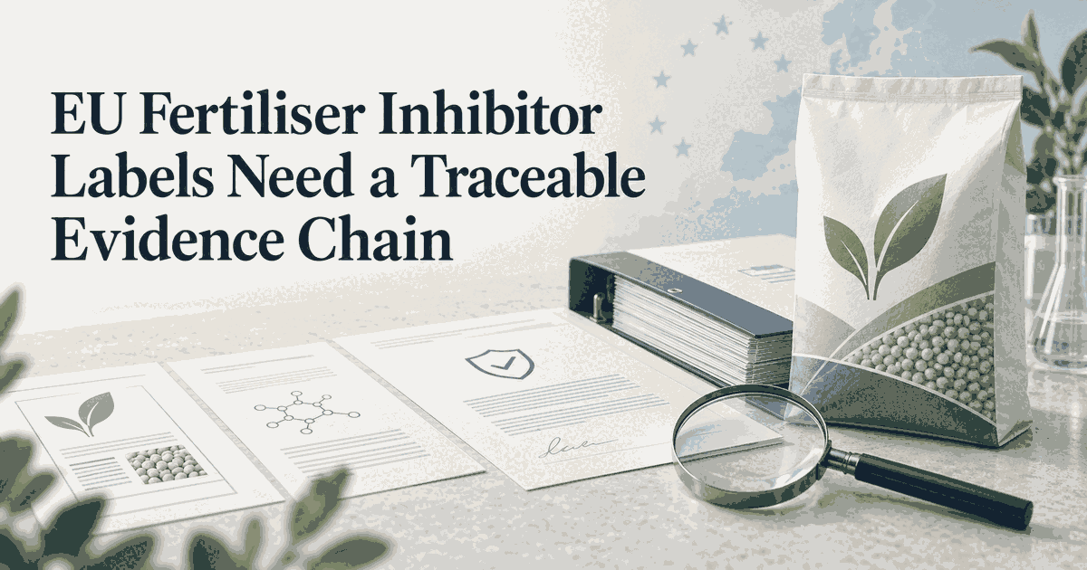EU Fertiliser Inhibitor Labels: Trace the Declared Amount to the Product