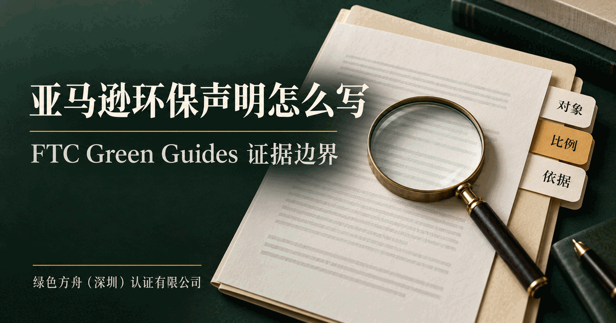 亚马逊环保声明证据边界