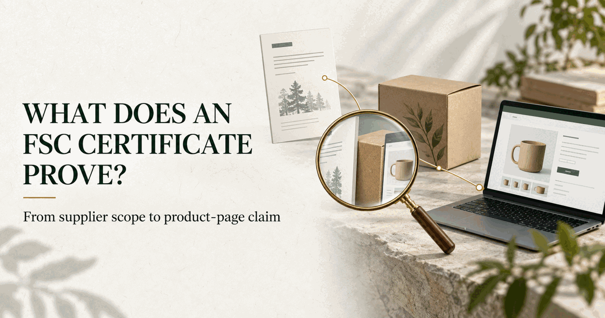What an FSC Supplier Certificate Does—and Does Not—Prove