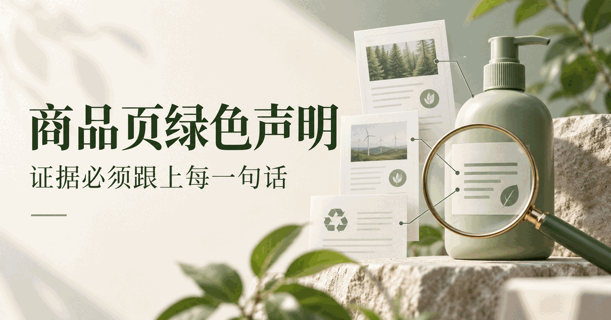 绿色声明证据要跟上句子