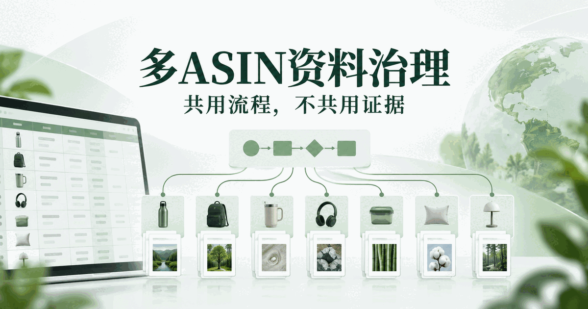多 ASIN 资料治理：流程可以共用，证据必须逐项核对