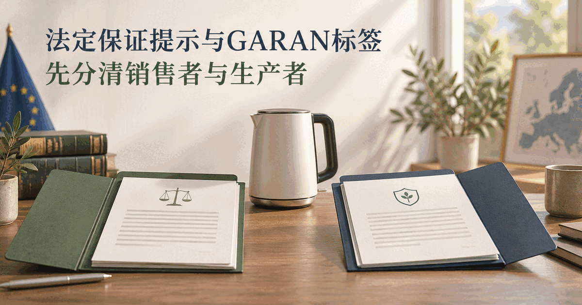 欧盟商品页出现 GARAN 标签前，先问保证是谁给的