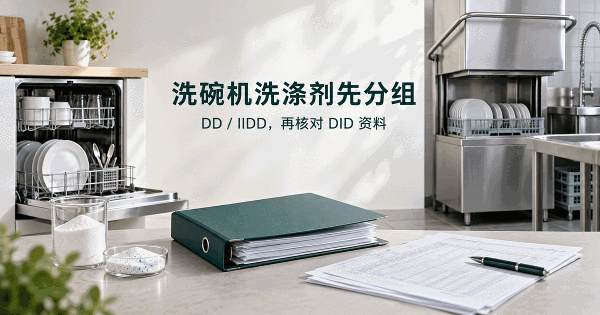同样叫洗碗机洗涤剂，欧盟生态标签申请资料可能走两条路