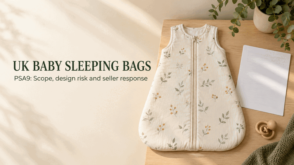 UK baby sleeping bag alert: scope, design risk and seller response