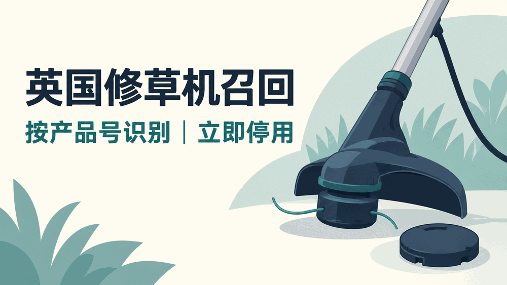 英国修草机召回：风险等级“未提供”，为什么仍要立即停用？