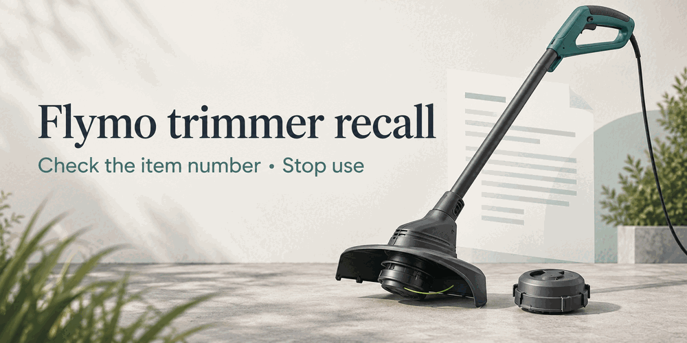 Flymo SimpliTrim 230 UK recall: why an unpublished risk level does not change the action