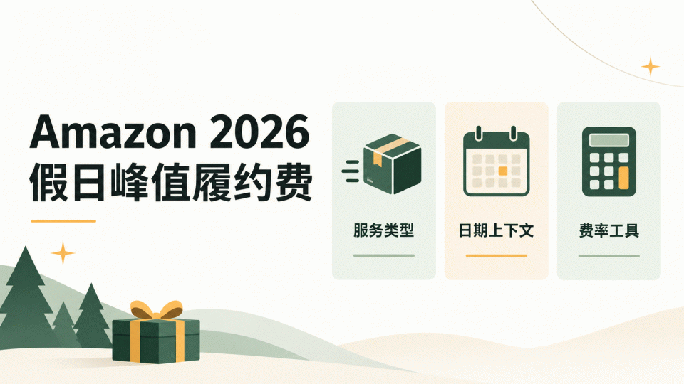 Amazon 2026 假日峰值履约费：10月15日至2027年1月14日，卖家如何区分费用时段、服务类型与活动入库节点
