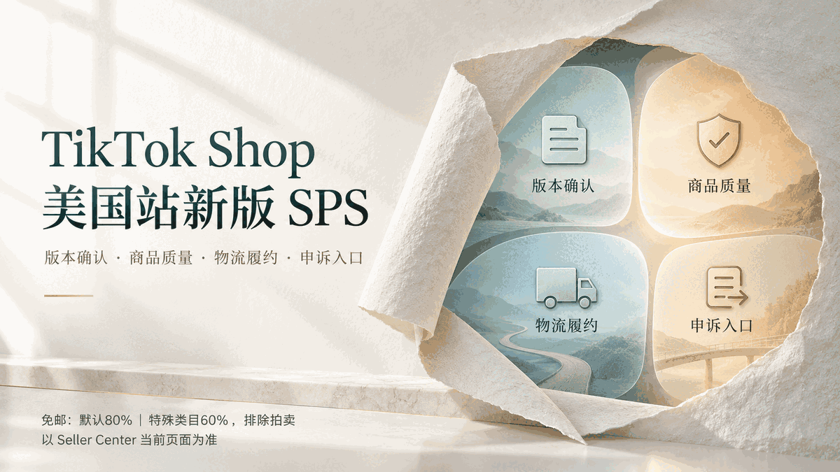 TikTok Shop美国站新版SPS上线：卖家先查商品，还是先看店铺分？