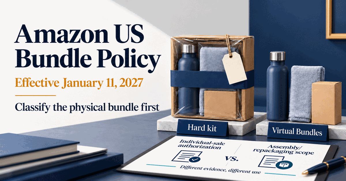 Amazon US Product Bundling Policy Changes in 2027: How to Classify Hard Kits, Virtual Bundles, and Authorization Paths