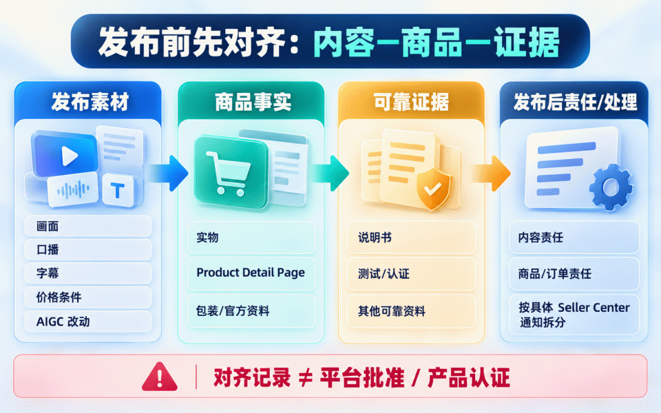 发布前素材—商品证据对齐关系图