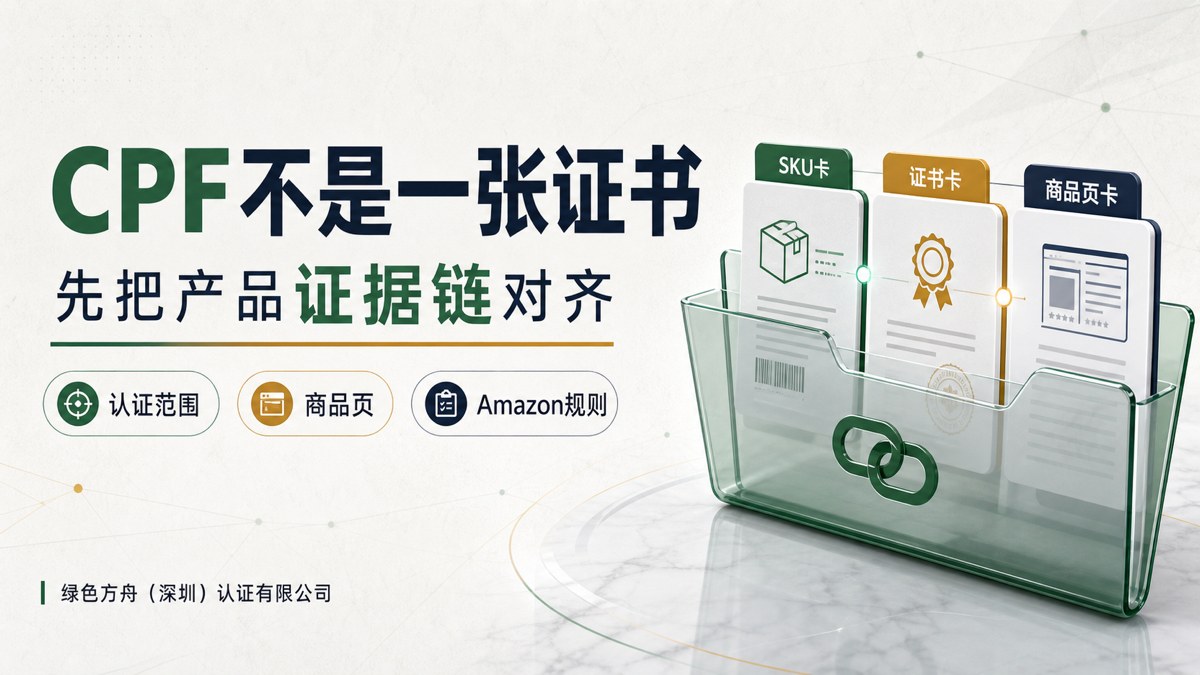 什么是亚马逊 CPF 绿标？卖家要先弄清它不是一张绿标证书