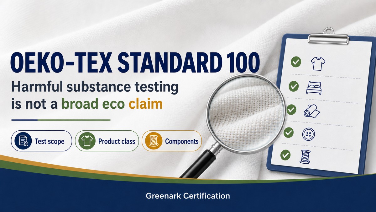 What Is OEKO-TEX STANDARD 100? It Is Harmful-Substance Testing, Not a Broad Eco Label