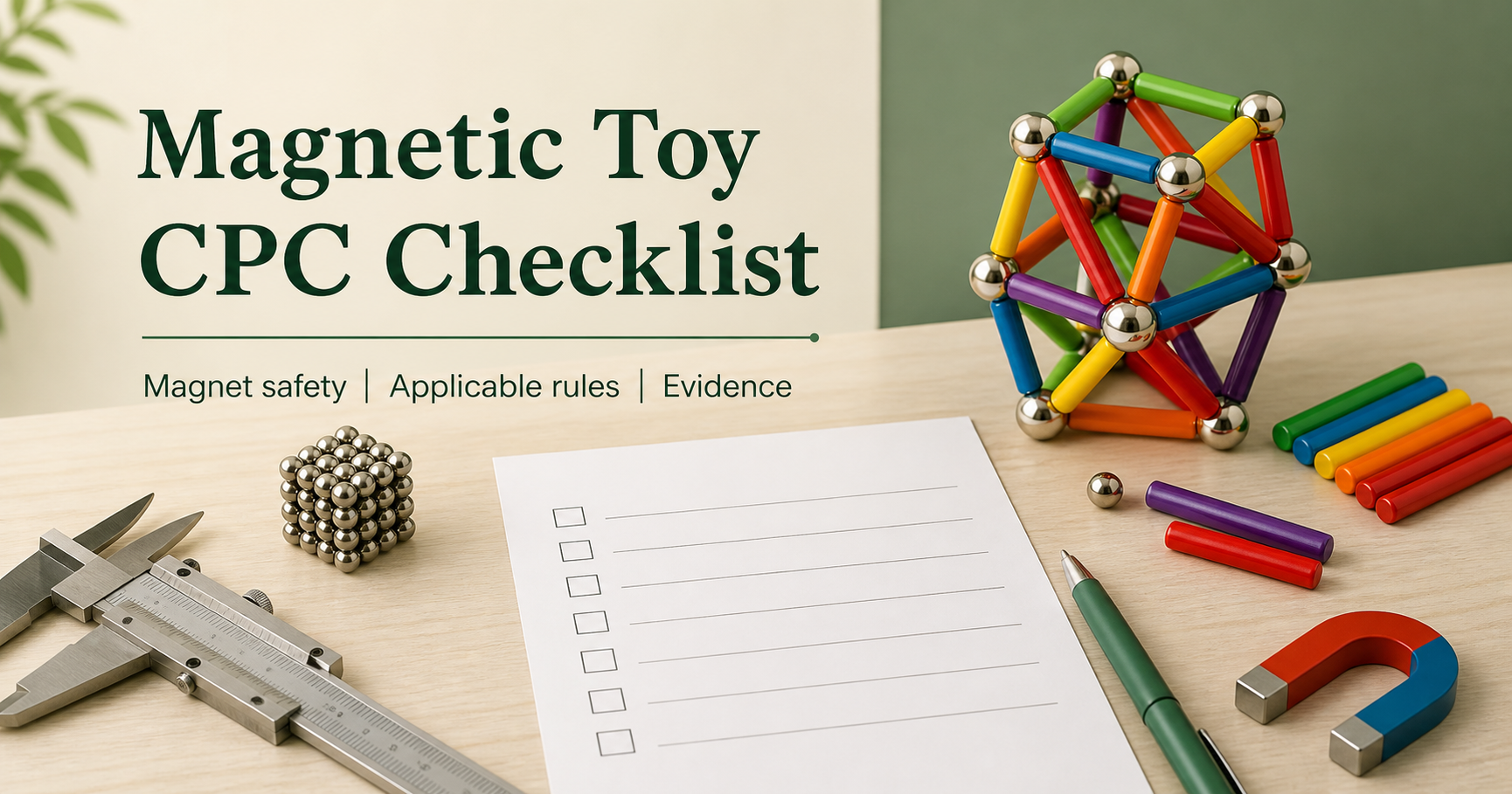 U.S. Magnetic Toy CPC Checklist: Magnet Safety, Applicable Rules and Evidence