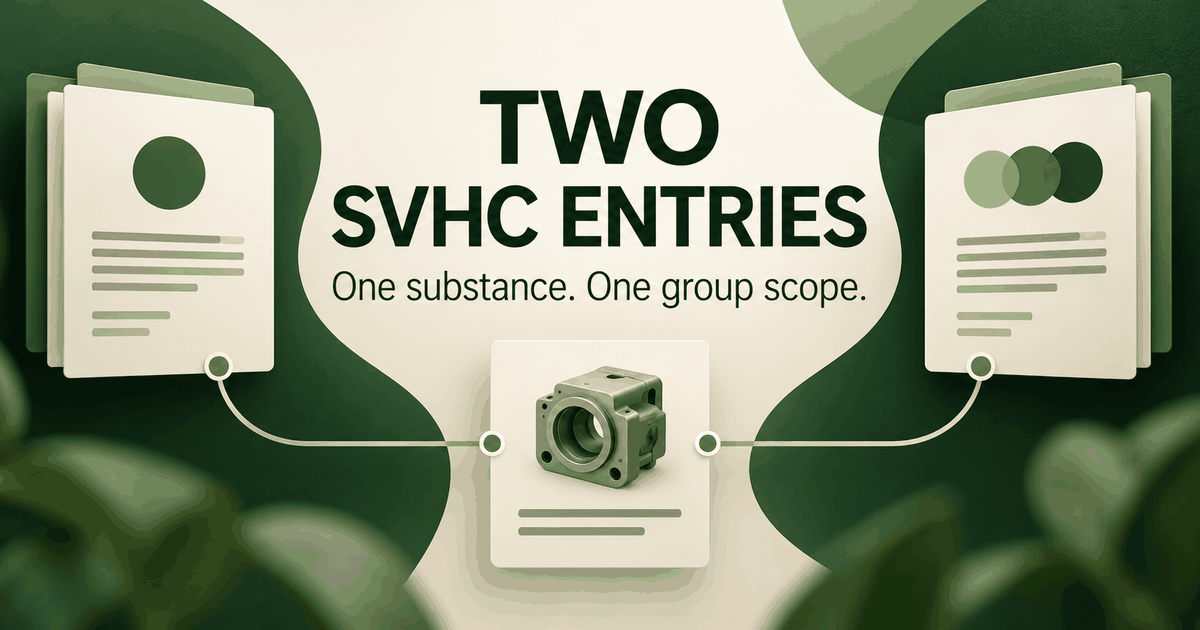 ECHA Added Two SVHC Entries: Search the Substance and the Group Scope