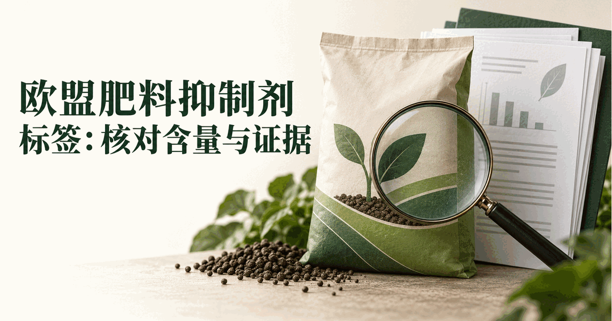 欧盟肥料抑制剂标签：含量声明怎样回到证据