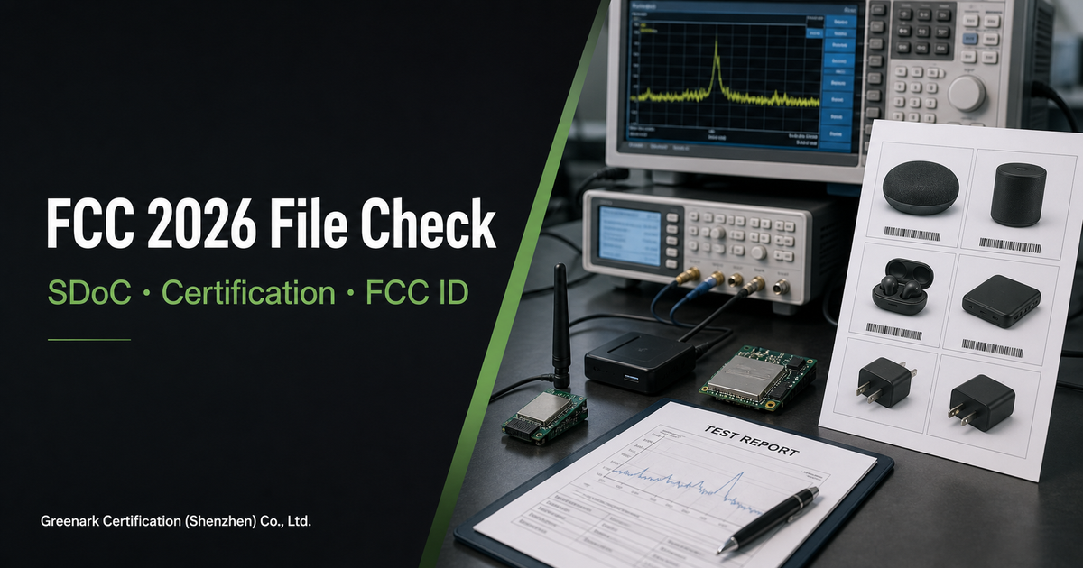 US FCC wireless device file check: separate SDoC, Certification, and FCC ID