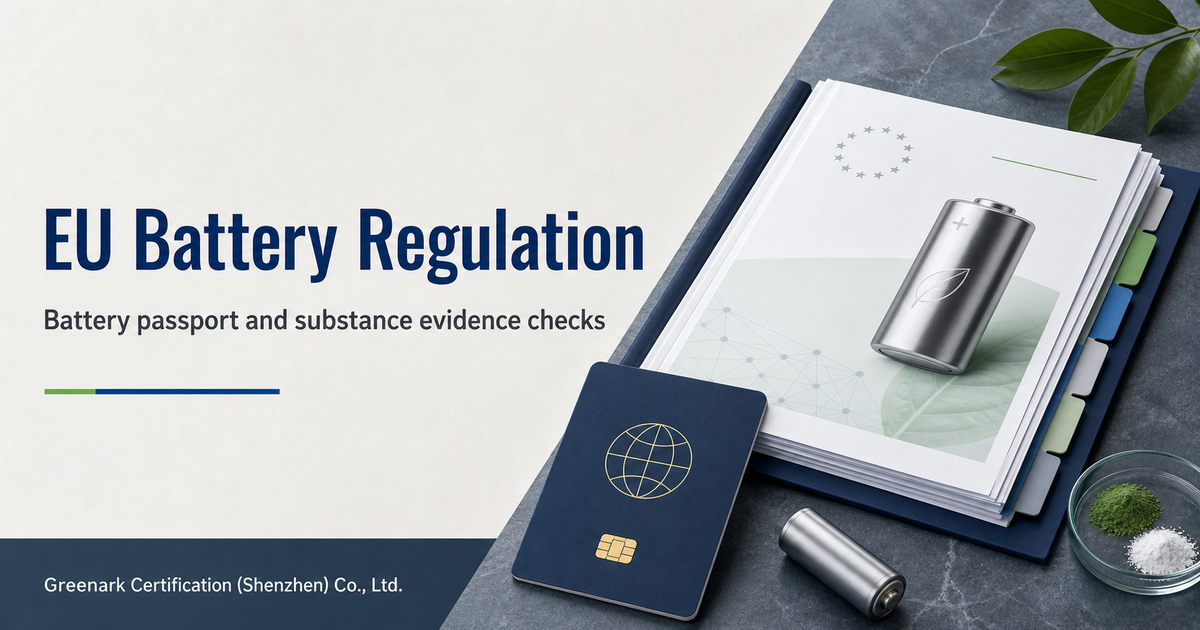EU Battery Regulation is not only a passport issue: connect battery model, substance evidence and page claims by SKU