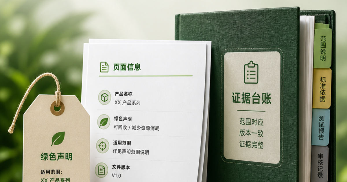 9 月 27 日绿色声明规则临近，包装旧库存和商品页环保词要建“标签-页面-证据”台账