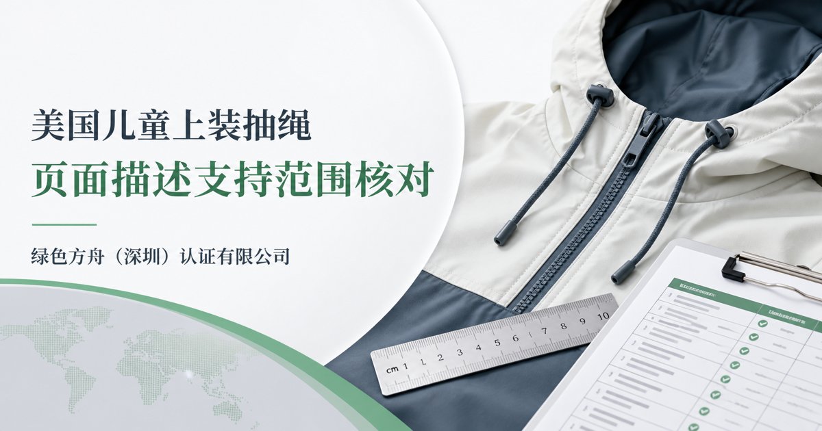 美国儿童上装抽绳：页面描述如何支持范围核对