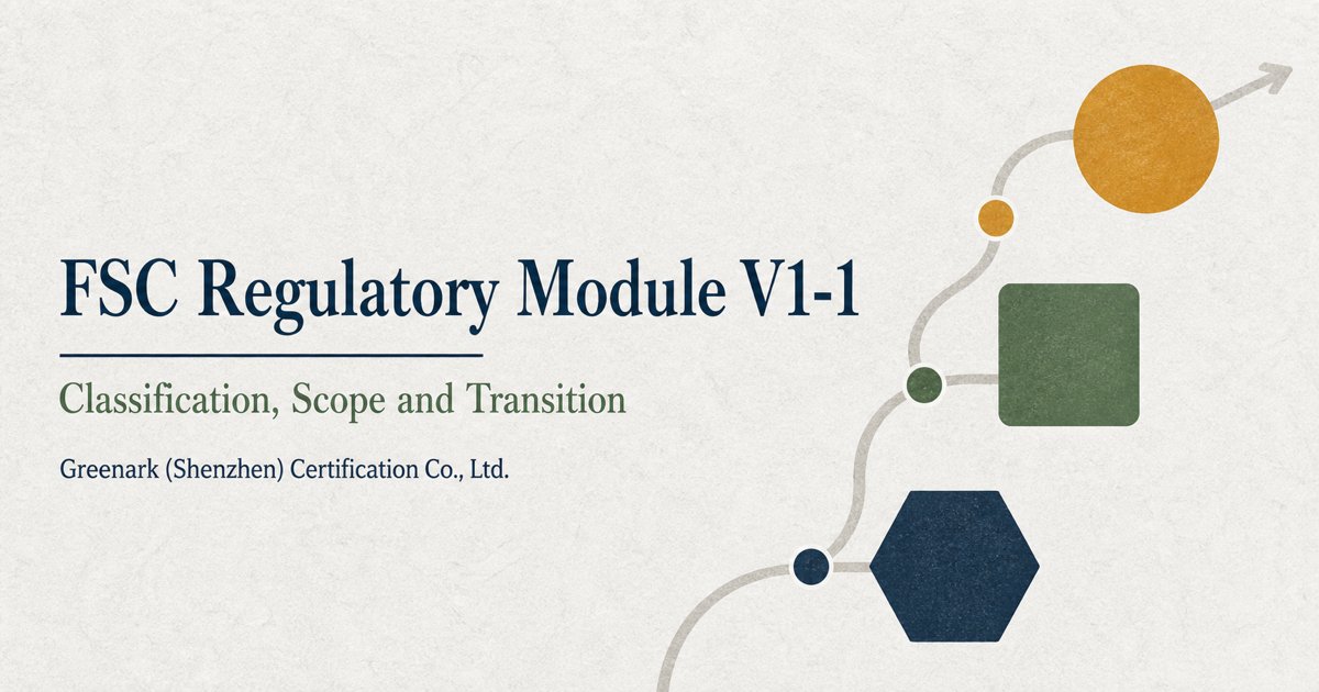 FSC Regulatory Module V1-1: Start with the User Category, Not the Document Number