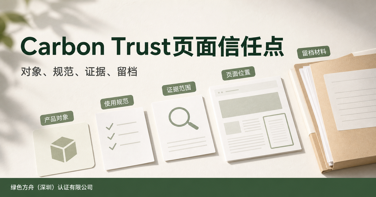 碳中和声明证据链准备：别把低碳、碳足迹、抵消和绿标混成一句话