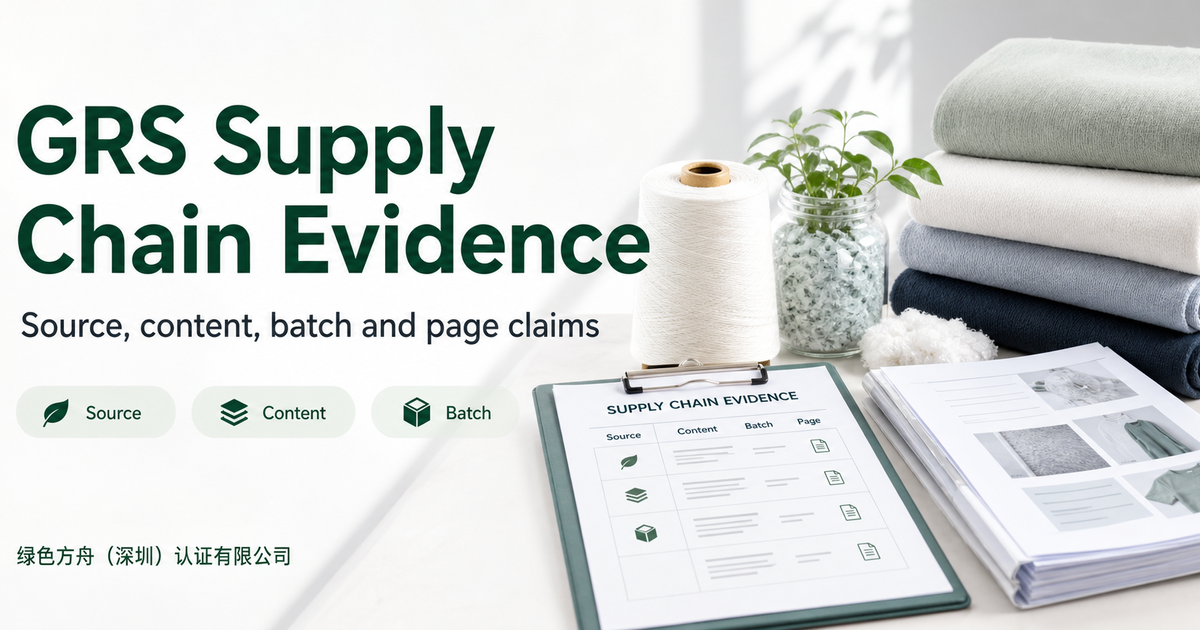 GRS Is Not a Recycled Material Sticker: It Tests the Whole Supply Chain