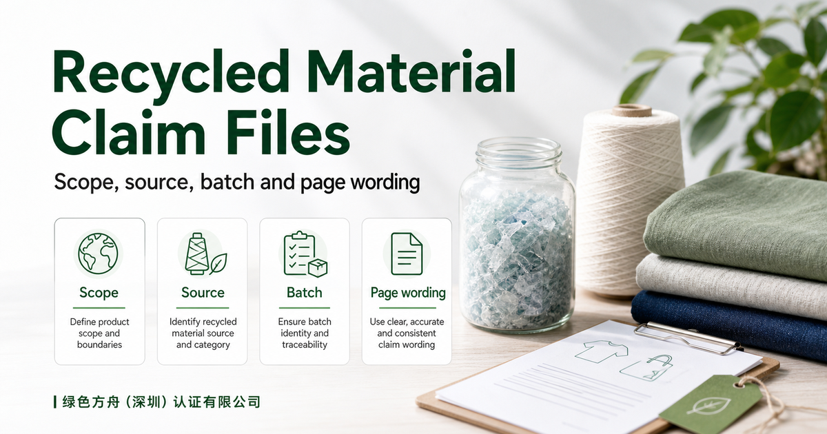 Prepare These Four Files Before a Recycled Material Product Enters Green-Claim Review
