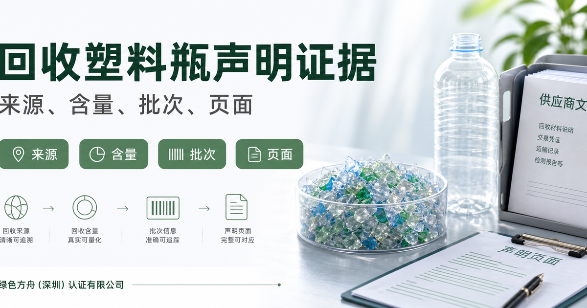“用了回收塑料瓶”能不能写？先看GRS-RCS证据