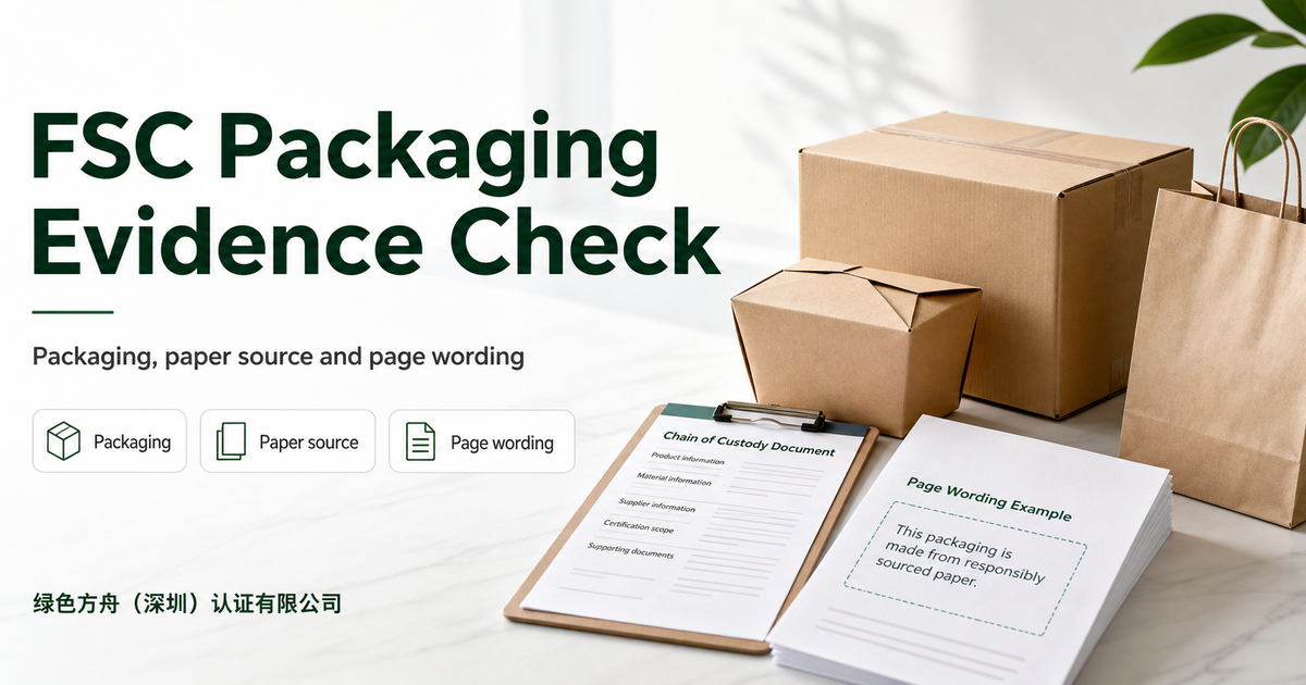 FSC Packaging Can Become a Customer's First Green Evidence Point