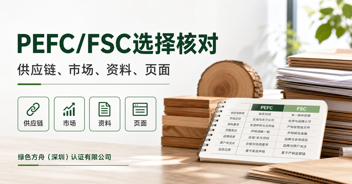 PEFC和FSC怎么选？先看供应链，不是看名字熟不熟