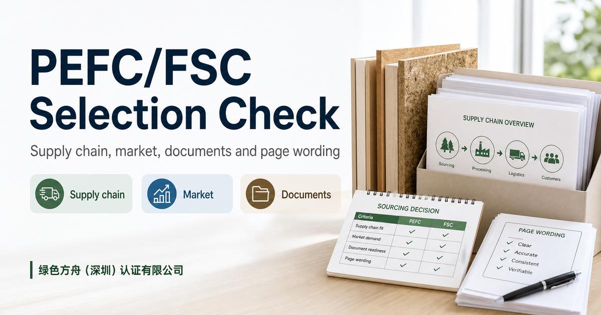 PEFC or FSC: Choose by Supply Chain Evidence, Not Name Familiarity