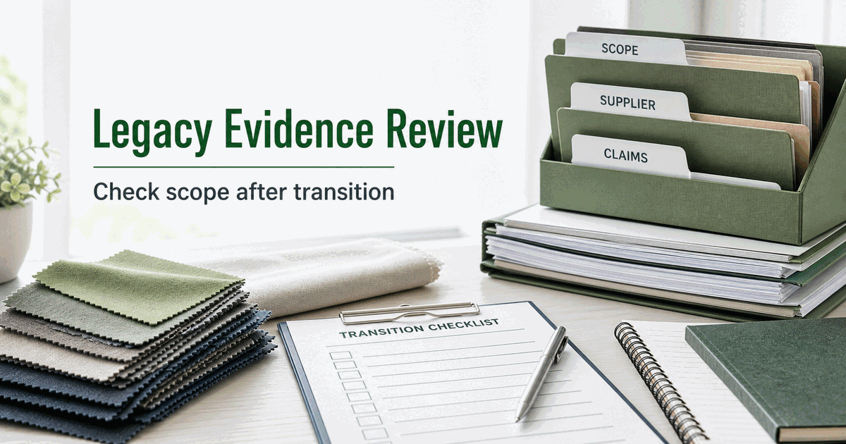After the bluepass Transition: How to Review Legacy bluesign Evidence for CPF Files