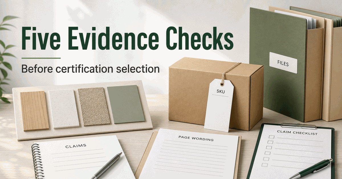 Amazon CPF: Five Evidence Checks Before Certification Selection