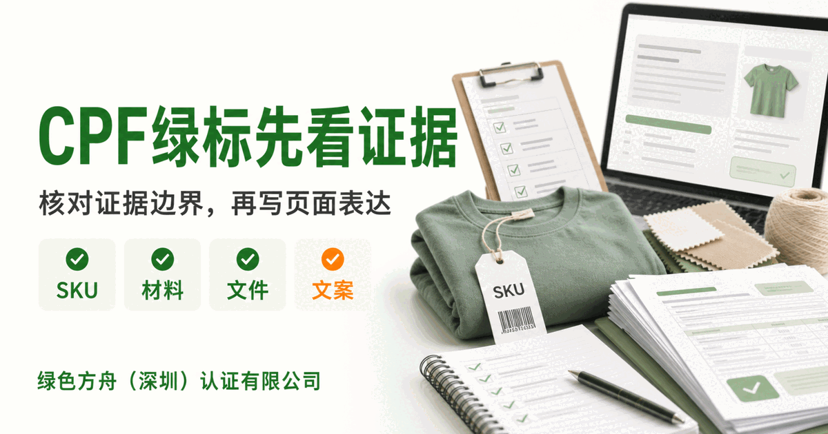 CPF 开篇不要先讲“绿标”，先做五类证据体检