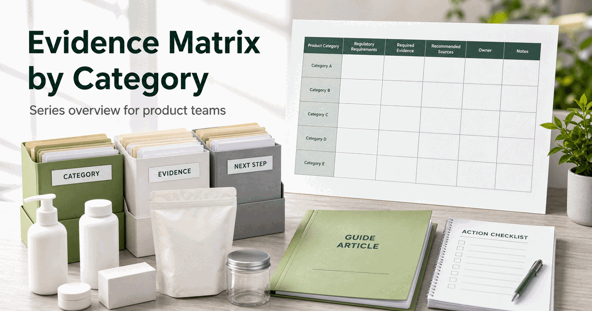 Amazon Green Label Series Overview: Build an Evidence Matrix by Product Category