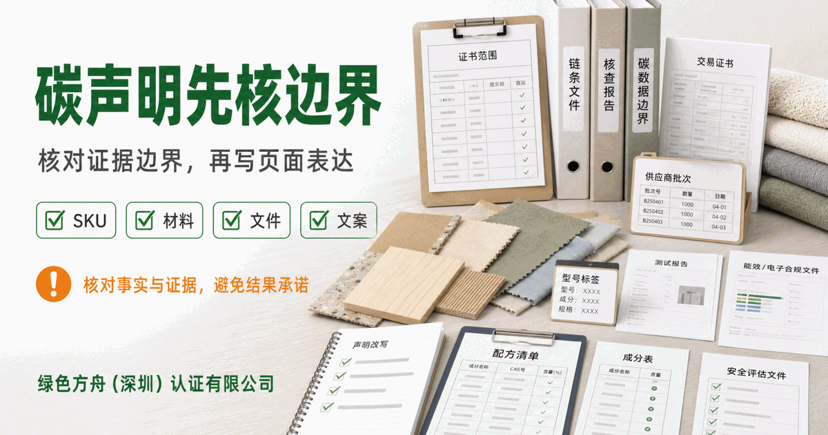 亚马逊绿标认证系列全览：按品类建证据矩阵