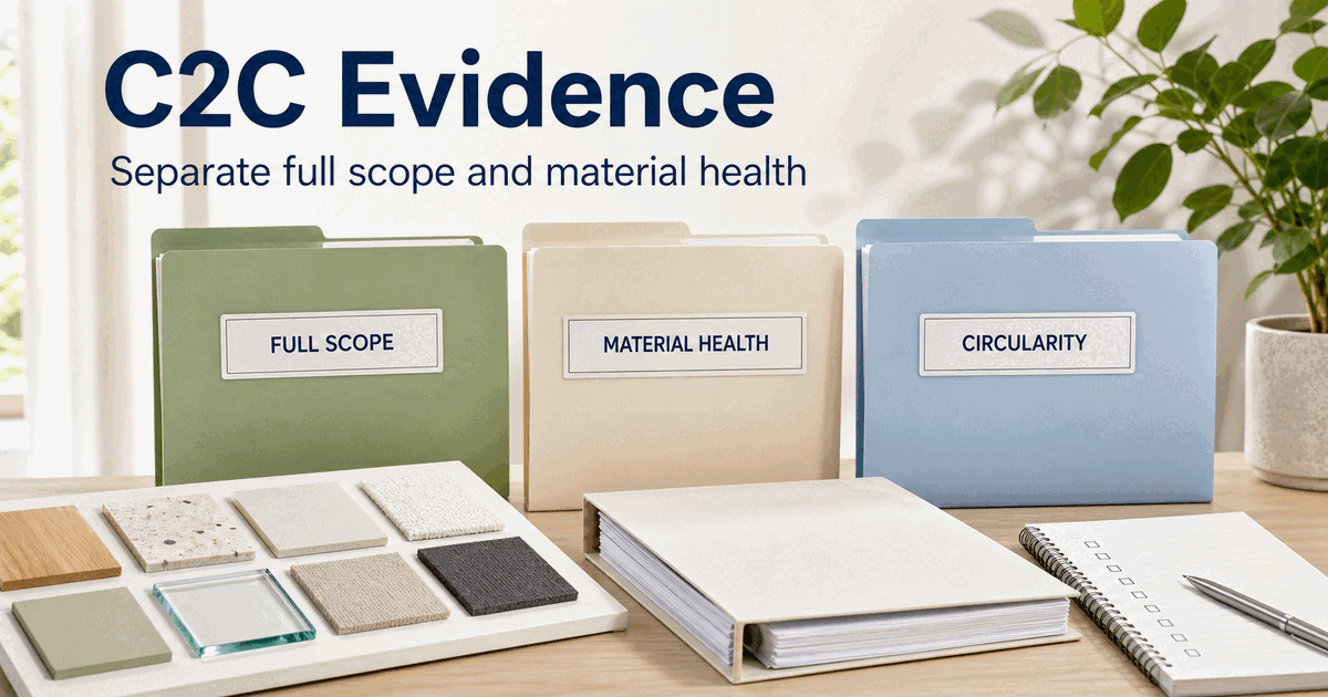 C2C Evidence Review: Full Scope Certification vs. Material Health Certificate