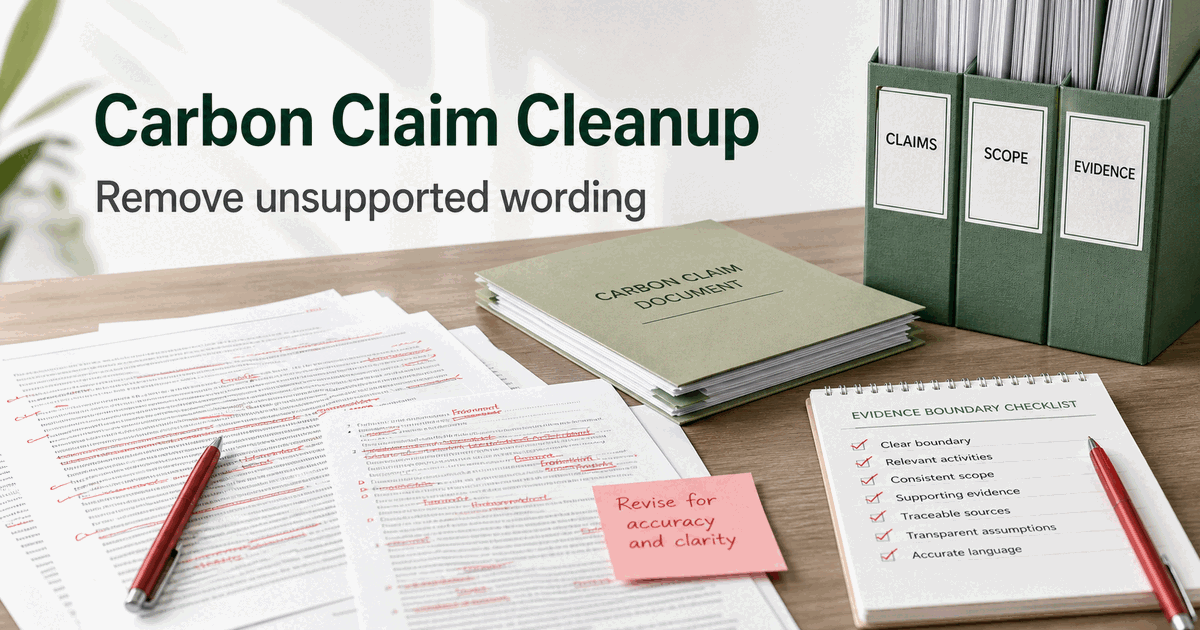 Carbon Neutral Claim Cleanup: What to Remove Before Publishing Legacy Copy