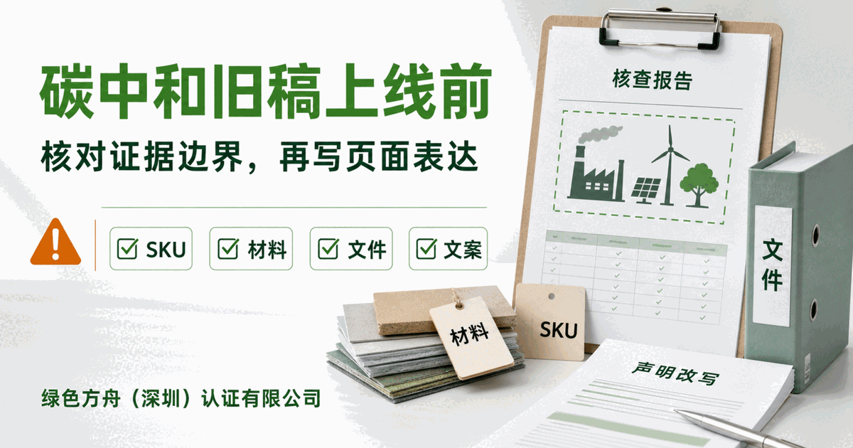 碳中和旧稿上线前，先删掉五类高风险说法