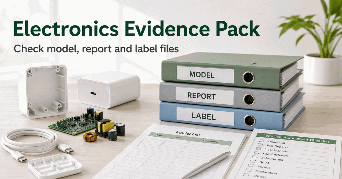 CE, UKCA, and FCC Evidence Pack Review for Electronics
