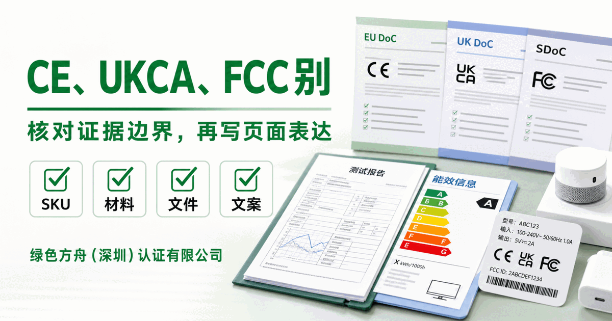 电子产品做 CE、UKCA、FCC，别先问“做哪个证”，先核对这 5 份资料