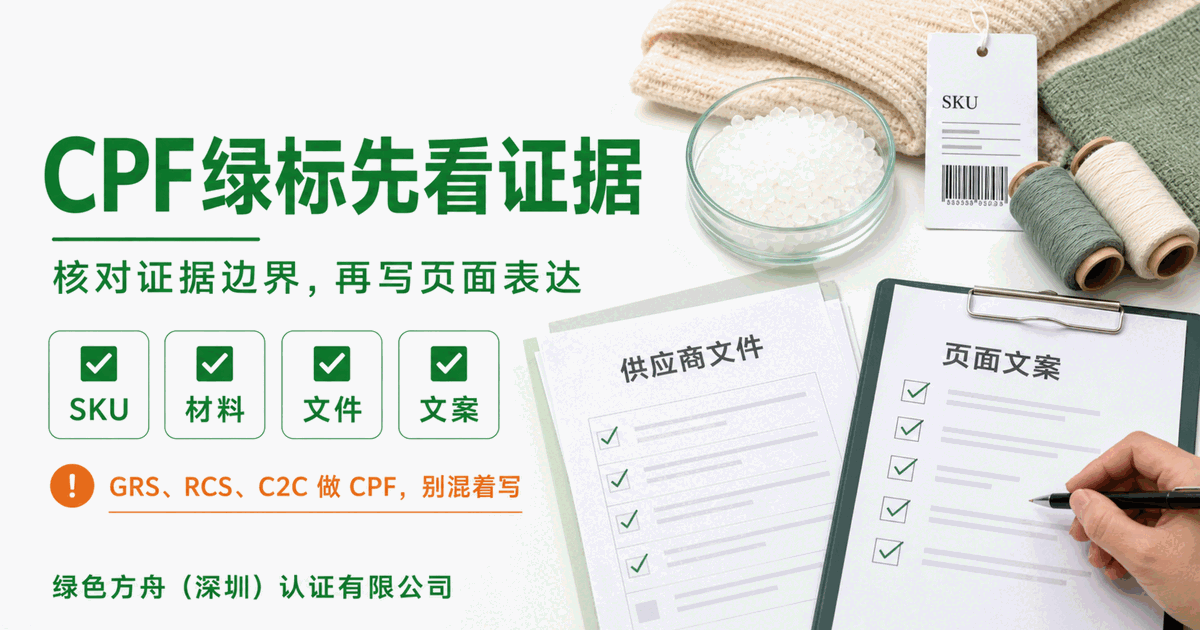 循环经济认证别混写：回收材料、可回收、循环设计不是同一个证据